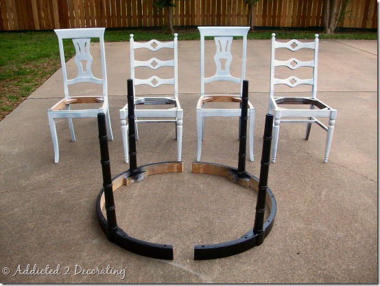 j and a kitchen table and chairs primed